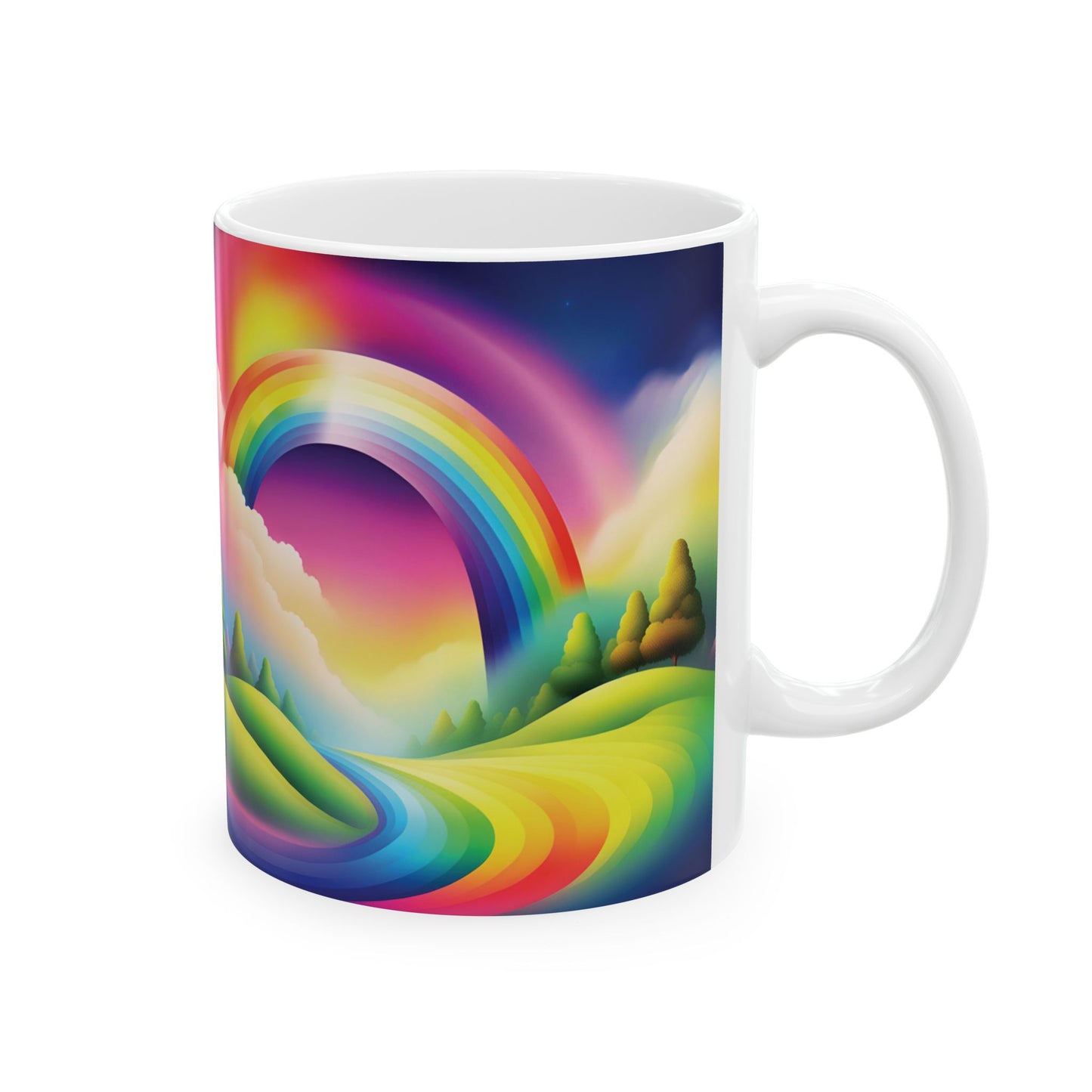 Rainbow Beauty - Ceramic Mug - Unique Design for Coffee Lovers