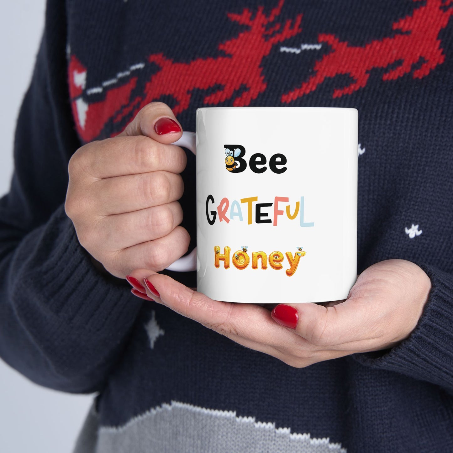 Bee Grateful Honey - Ceramic Mug