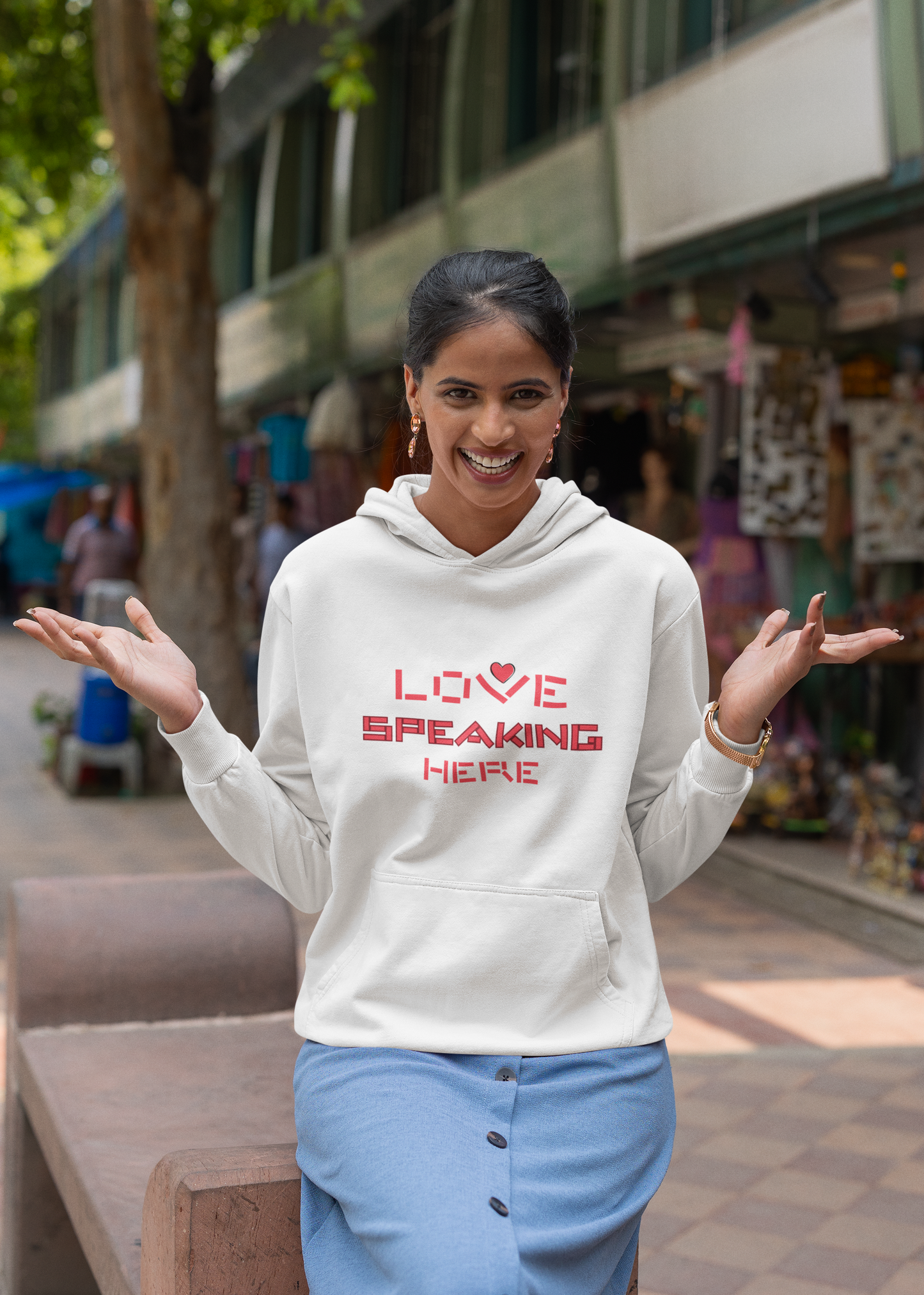 Love Speaking Here - Unisex Heavy Blend™ Hooded Sweatshirt
