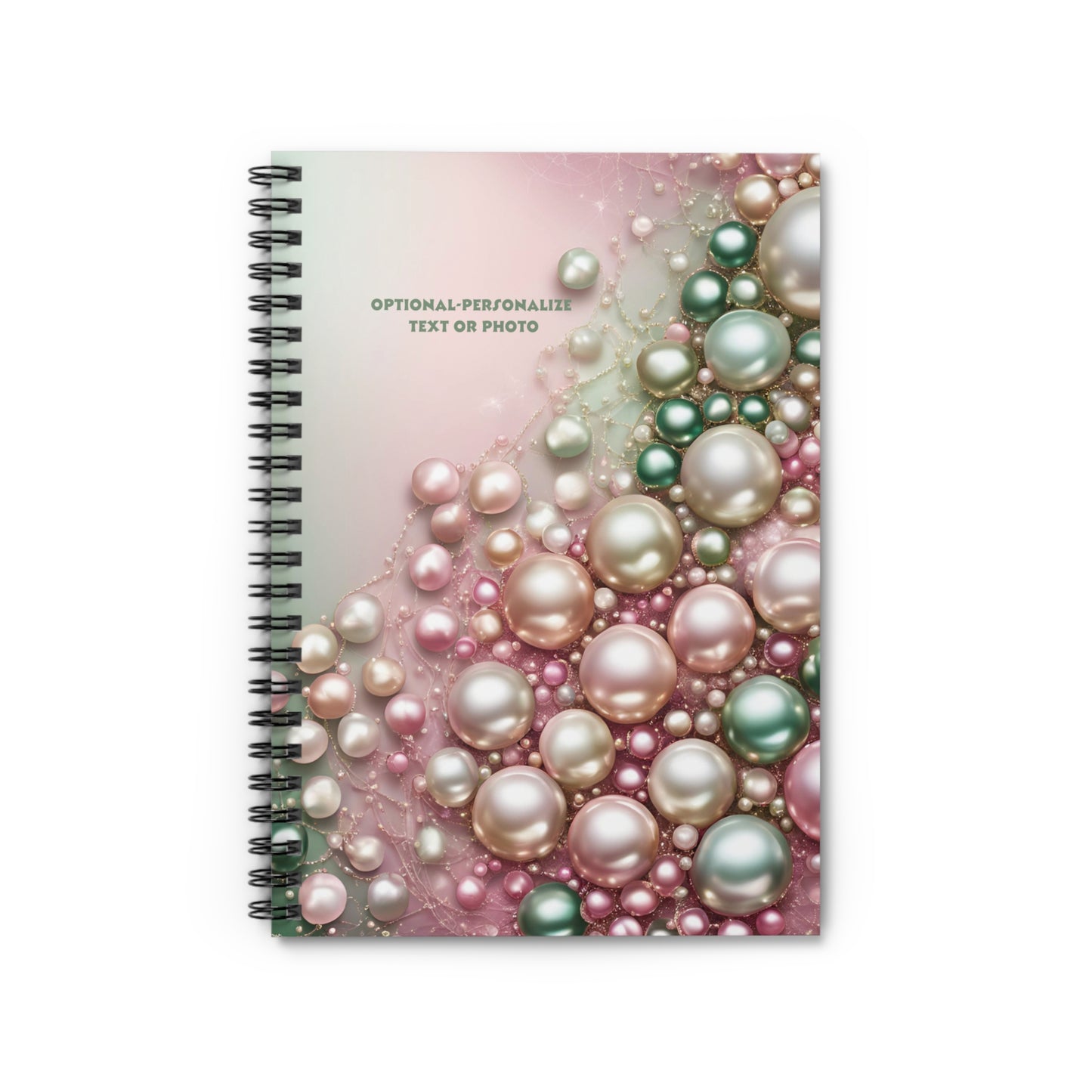 Pearls - Personalized Spiral Notebook