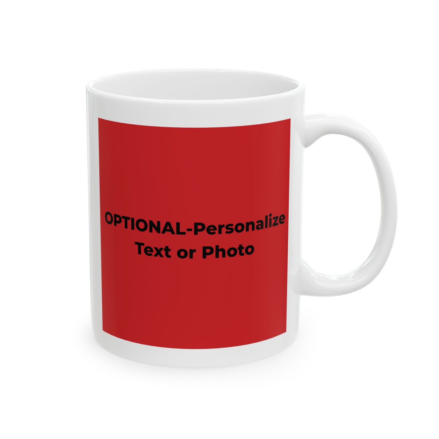 Peace & Love (red) - Ceramic Mug - 11oz & 15oz - Perfect Gift for Inspiration & Motivation
