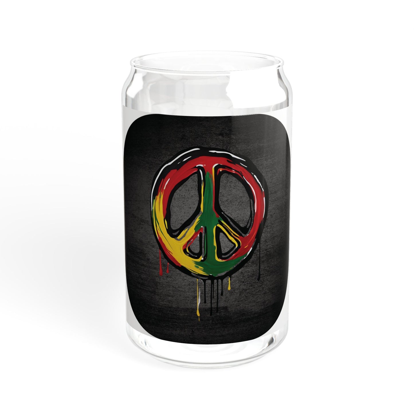Peace Sign - Sipper Glass, 16oz
