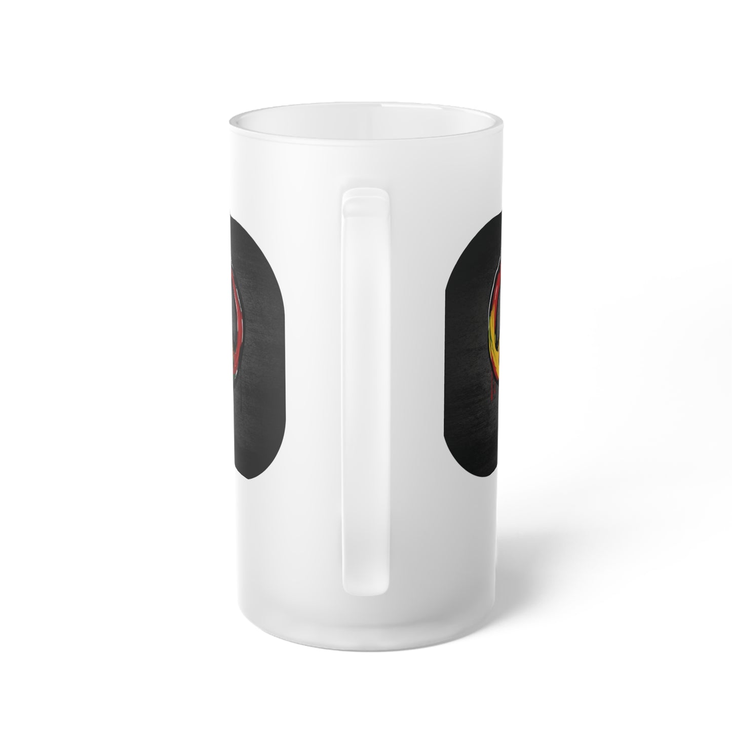 Peace Sign - Frosted 16 oz. Glass Beer Mug - Ideal for Celebrations and Relaxed Gatherings