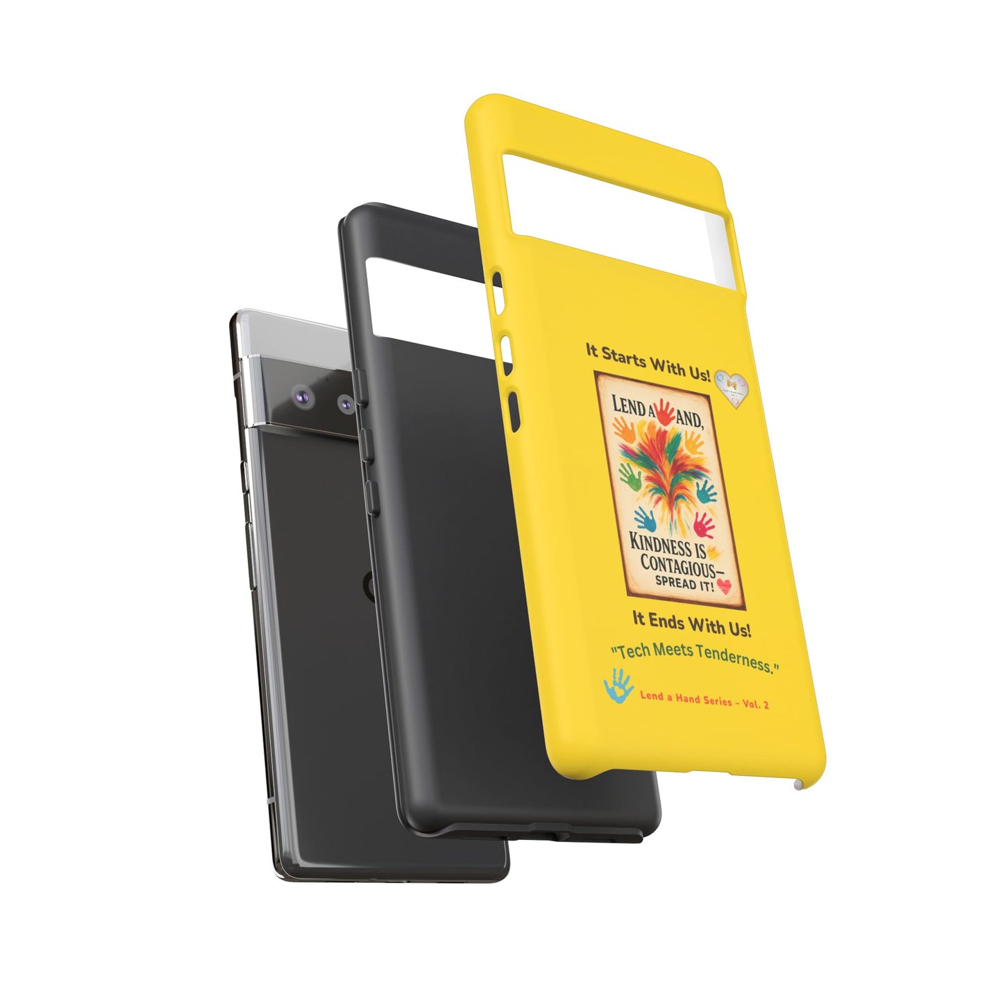 Lend a Hand, Lift a Heart - Phone Case Google Pixel Vol. 2 | "Tech Meets Tenderness."