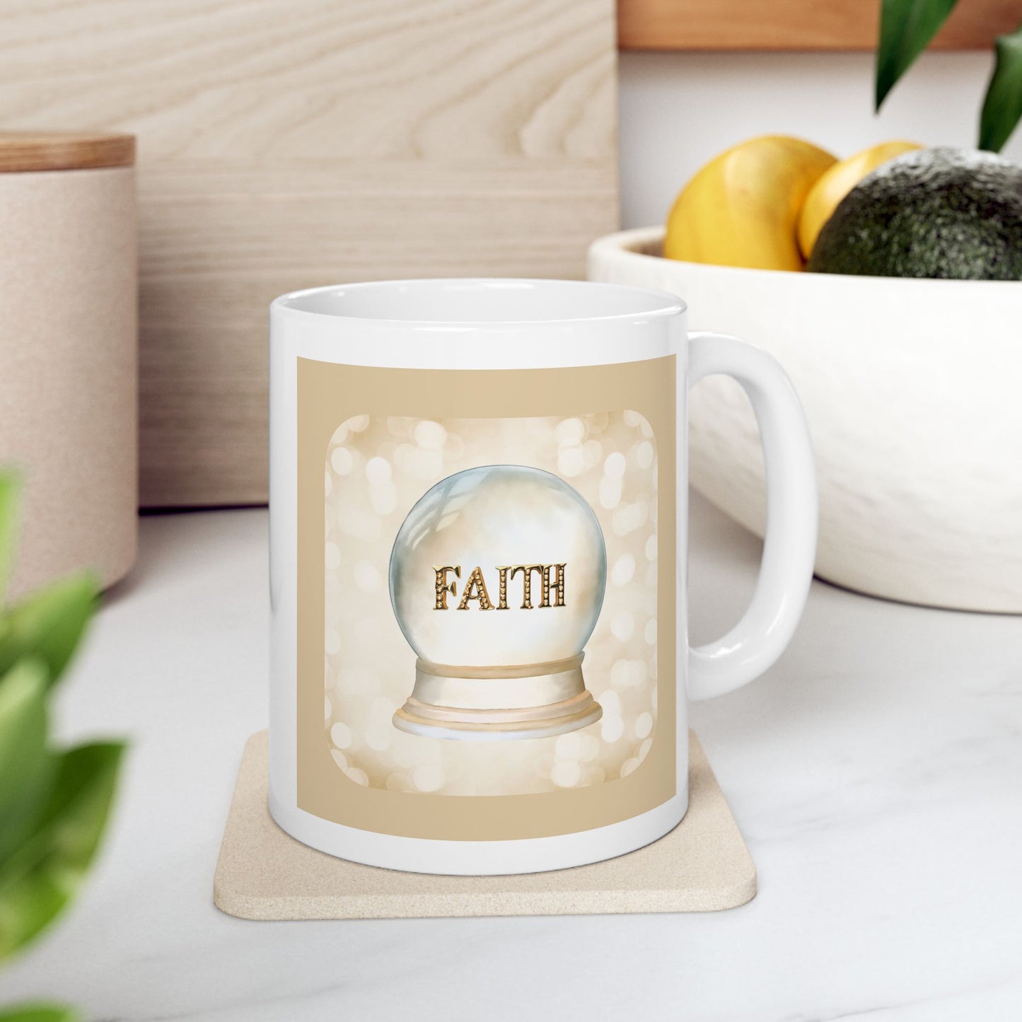 Faith - Inspirational Ceramic Mug - 11oz & 15oz - Perfect Gift for Motivation & Daily Affirmations
