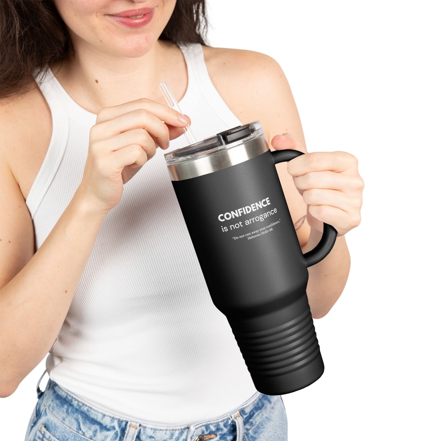 Confidence Is Not Arrogance | 40oz Motivational Tumbler