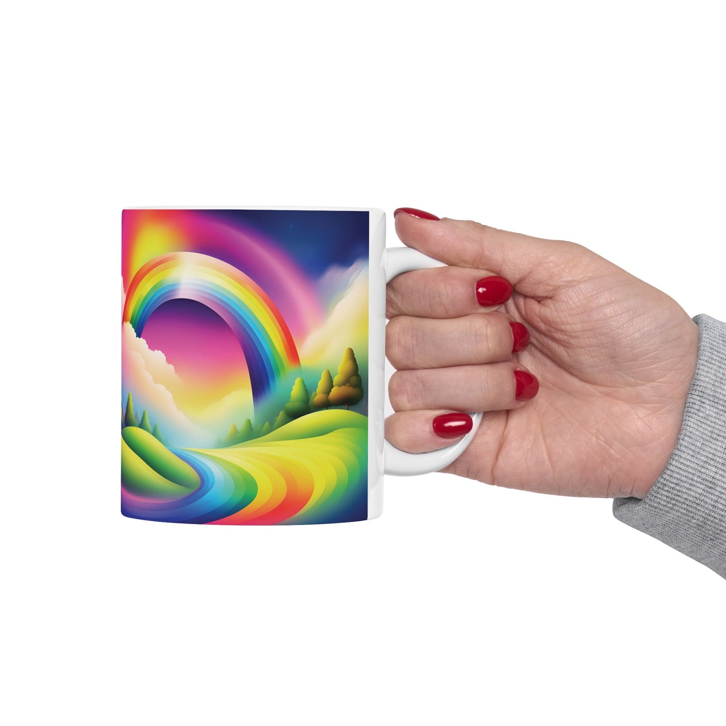 Rainbow Beauty - Ceramic Mug - Unique Design for Coffee Lovers