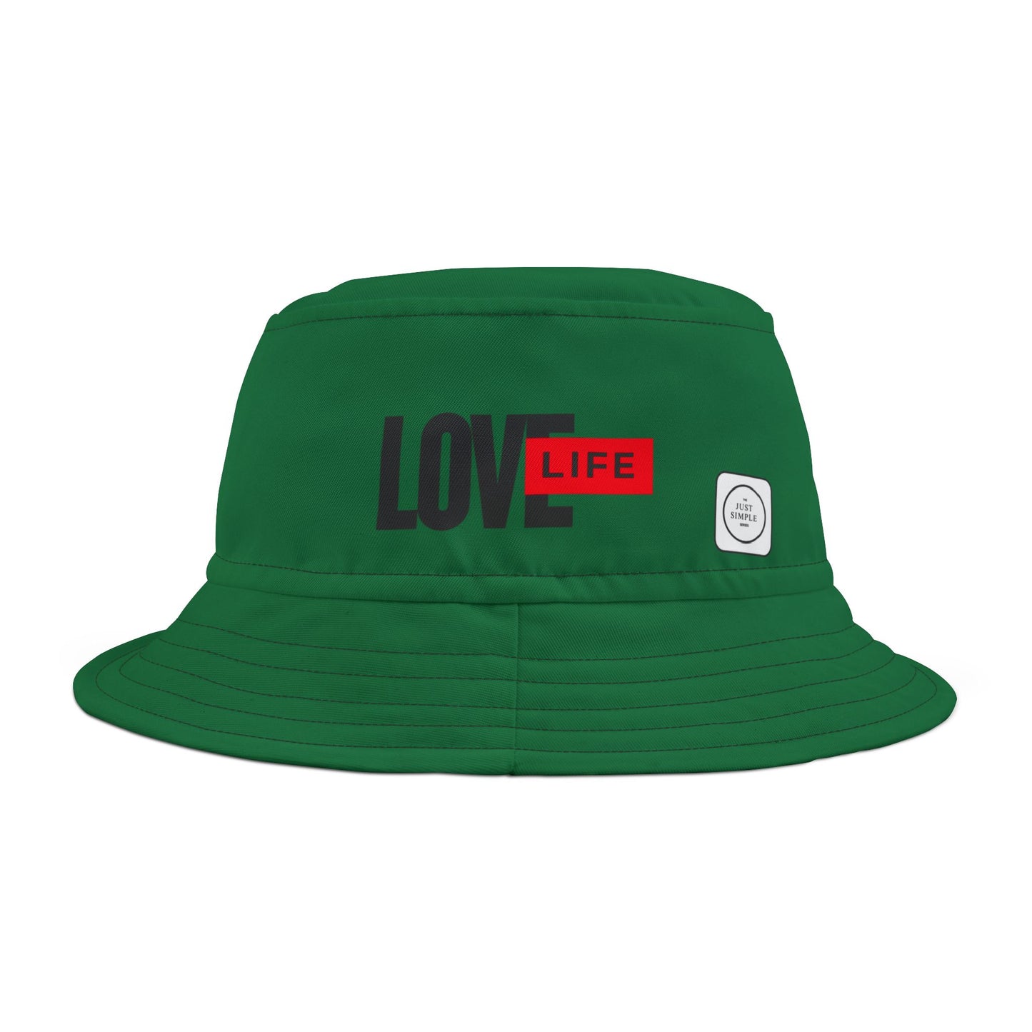 Love Life | Unisex Bucket Hat (dark green) | The Just Simple Series