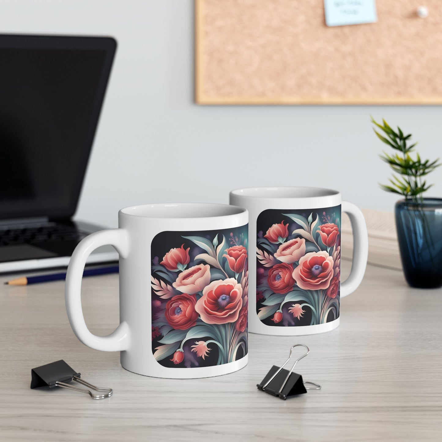 Floral Peace - Ceramic Mug