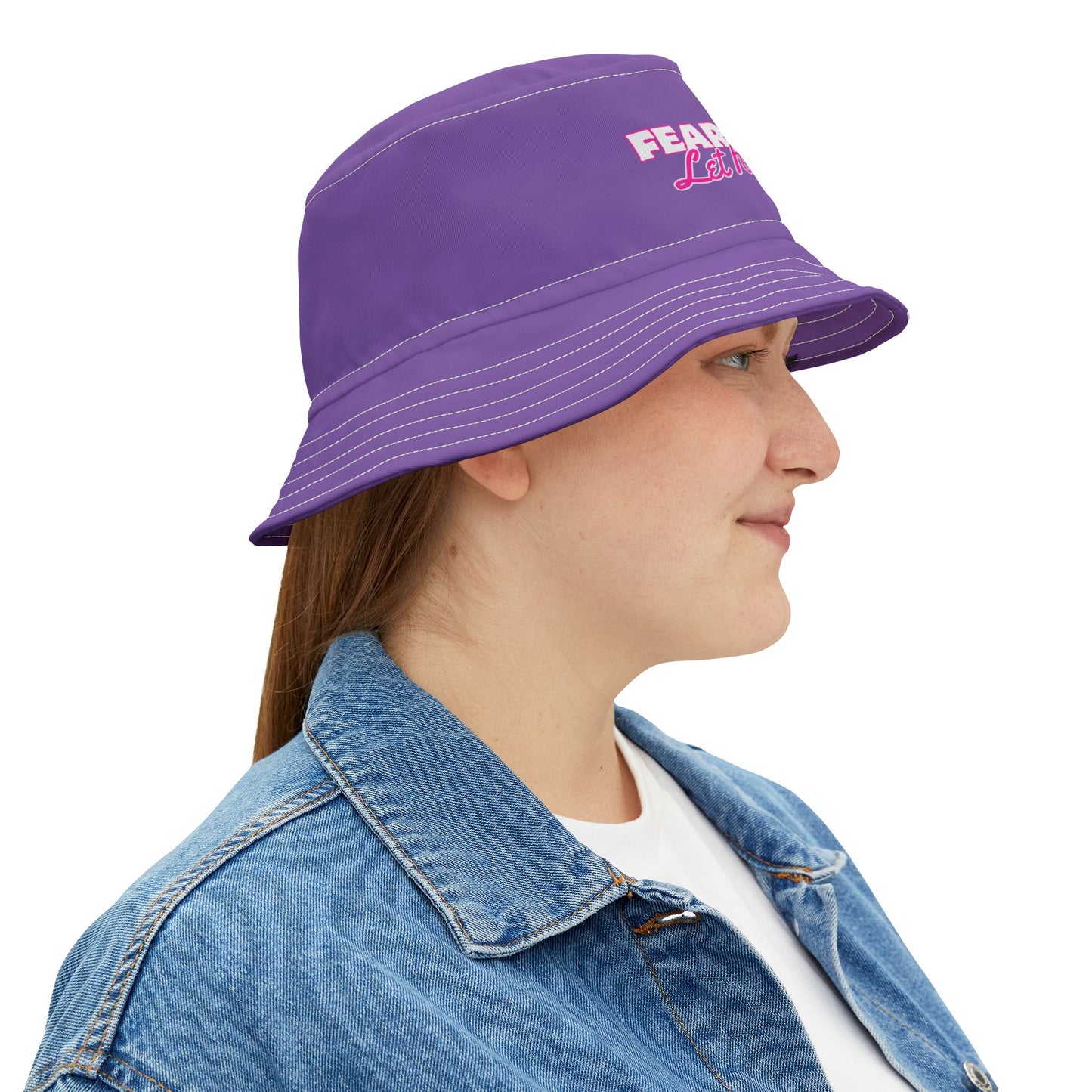 Fearless, Let It Flow | Unisex Bucket Hat (light purple) | The Just Simple Series