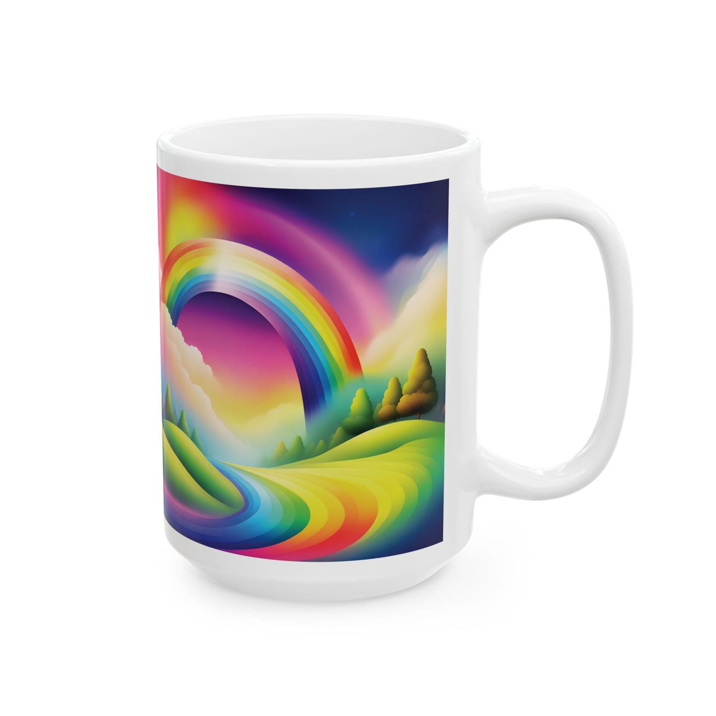 Rainbow Beauty - Ceramic Mug - Unique Design for Coffee Lovers
