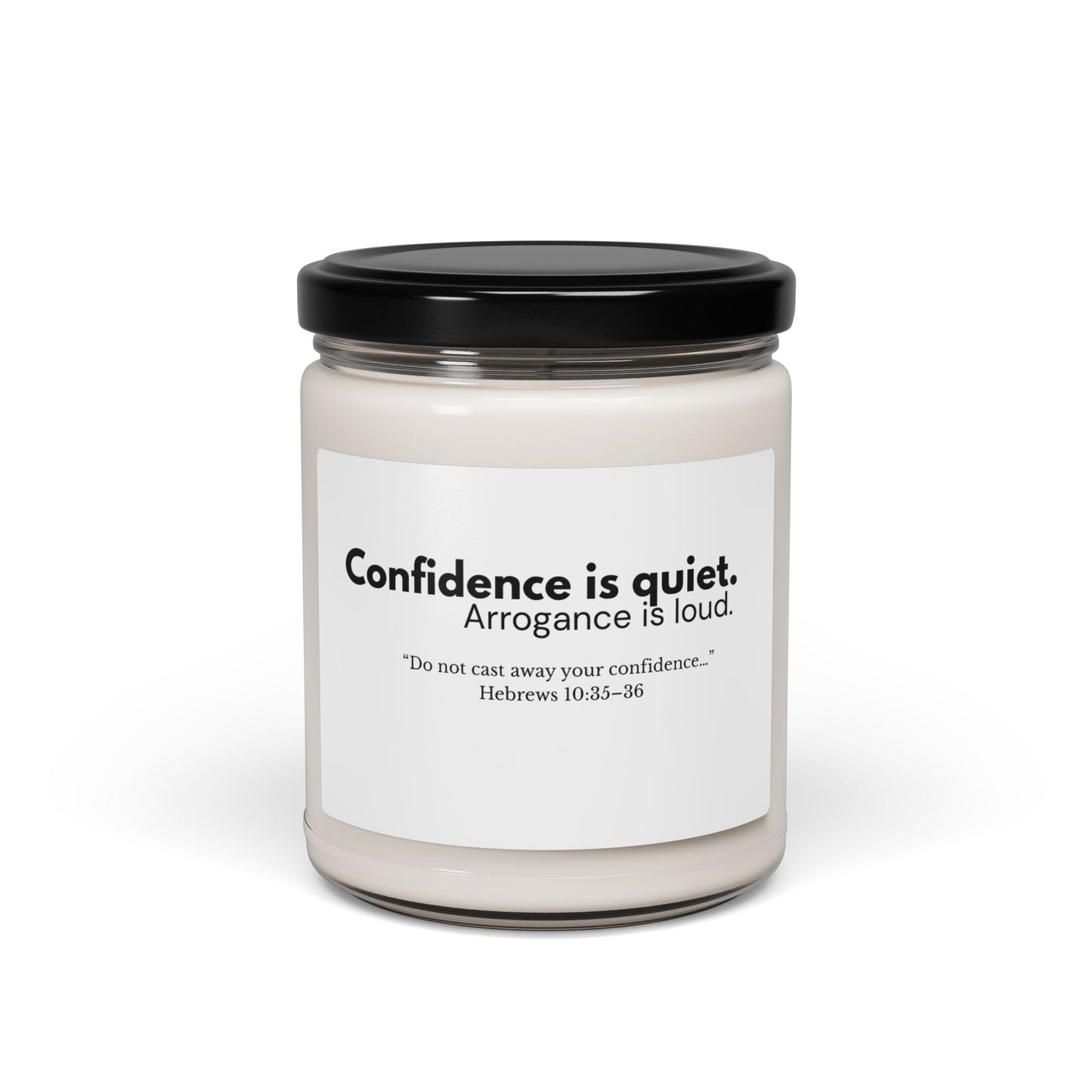 Confidence Is Quiet Soy Candle | Faith-Inspired Home Decor