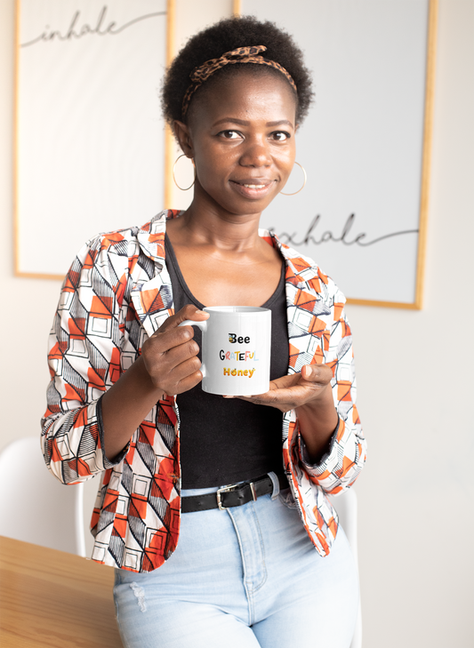 Bee Grateful Honey - Ceramic Mug