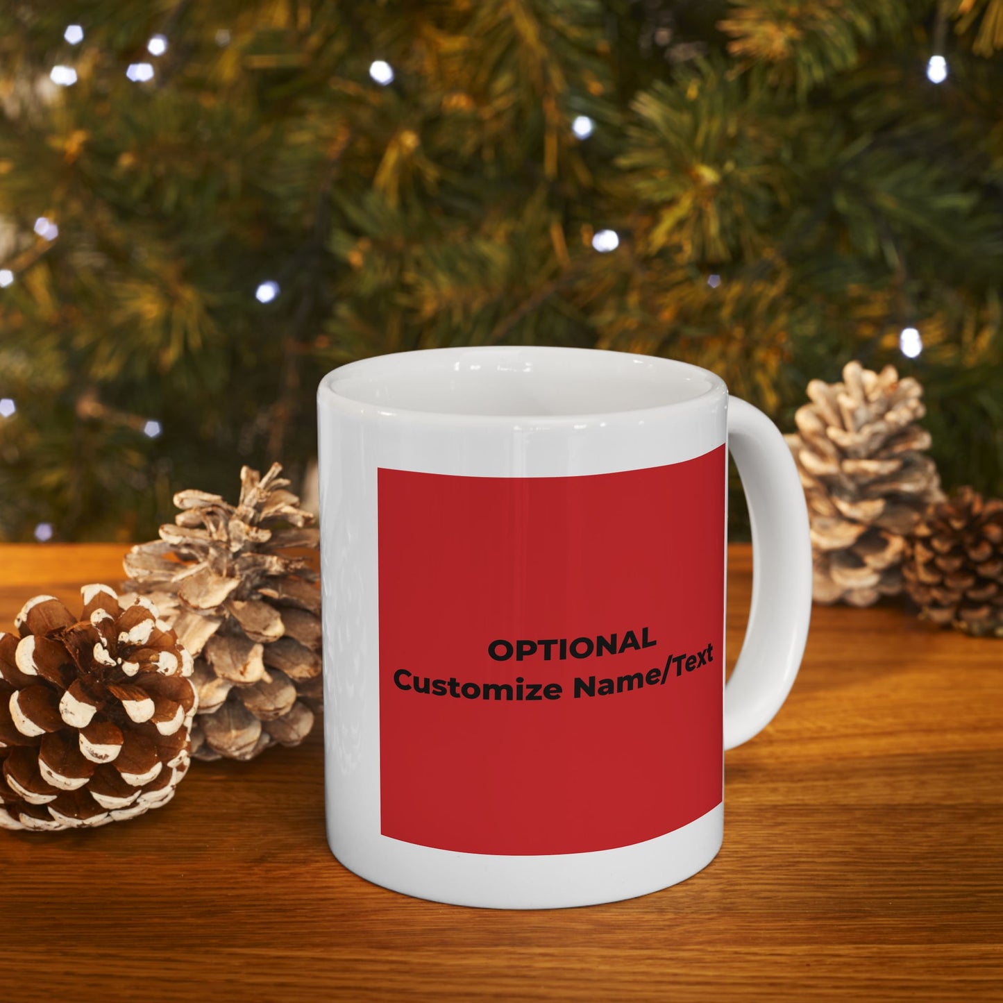 Peace & Love (red) -  Ceramic Mug - 11oz & 15oz - Perfect Gift for Inspiration & Motivation