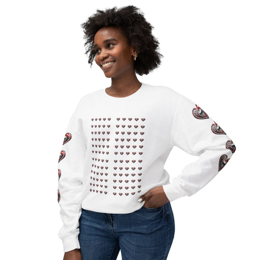 Heart Beat -  Lightweight Crewneck Sweatshirt