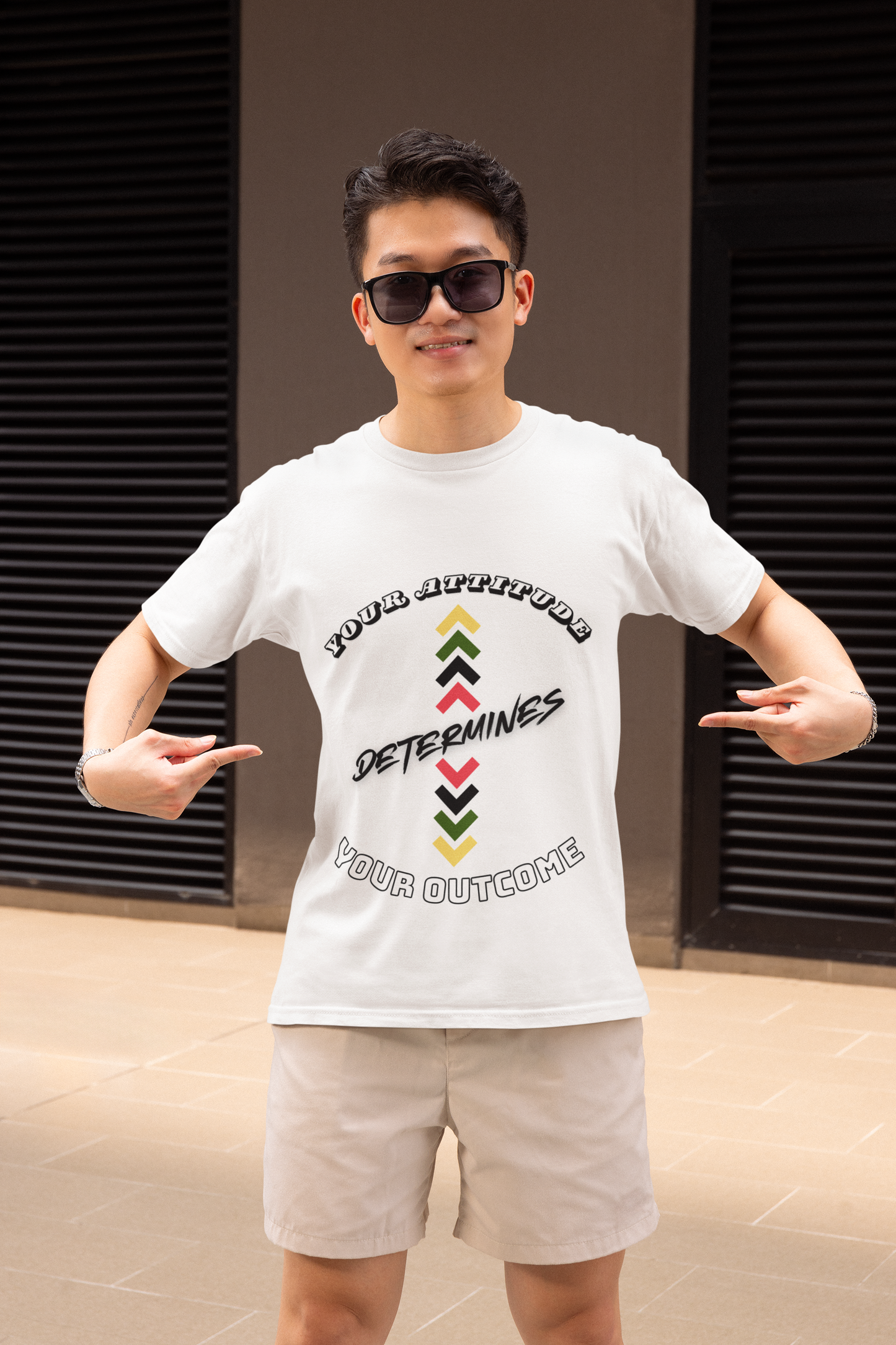 Your Attitude Determines Your Outcome - Heavy Cotton Tee