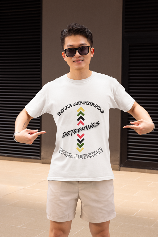 Your Attitude Determines Your Outcome - Heavy Cotton Tee