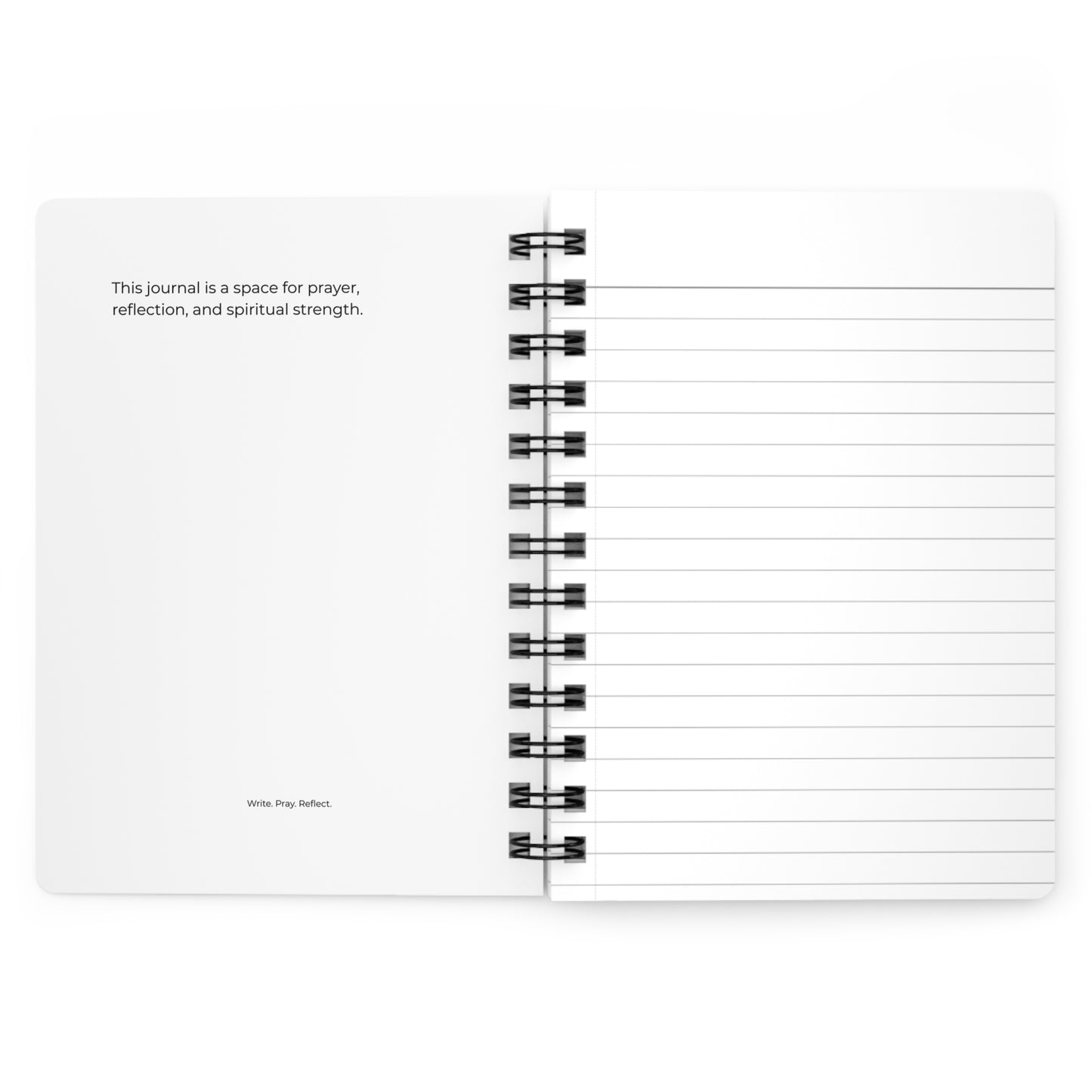 The Devil Preys, You Pray Spiral Journal | Faith & Prayer Reflection