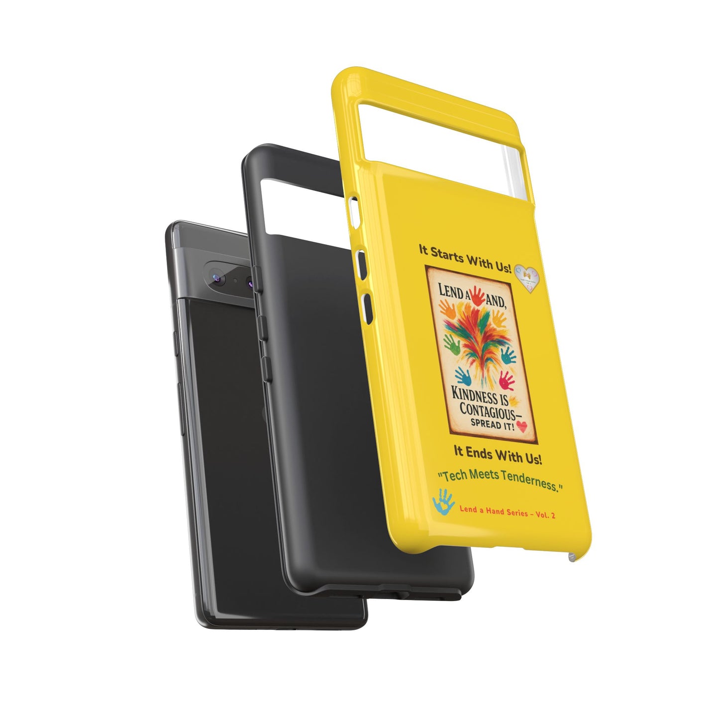 Lend a Hand, Lift a Heart - Phone Case Google Pixel Vol. 2 | "Tech Meets Tenderness."