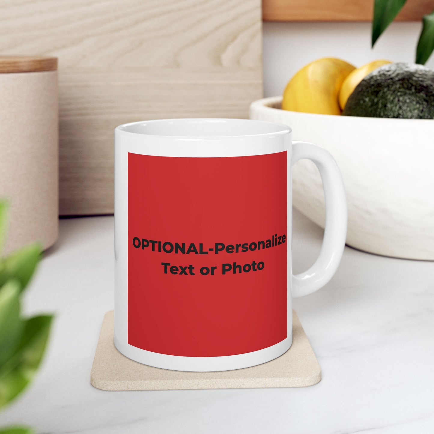 Peace & Love (red) -  Ceramic Mug - 11oz & 15oz - Perfect Gift for Inspiration & Motivation