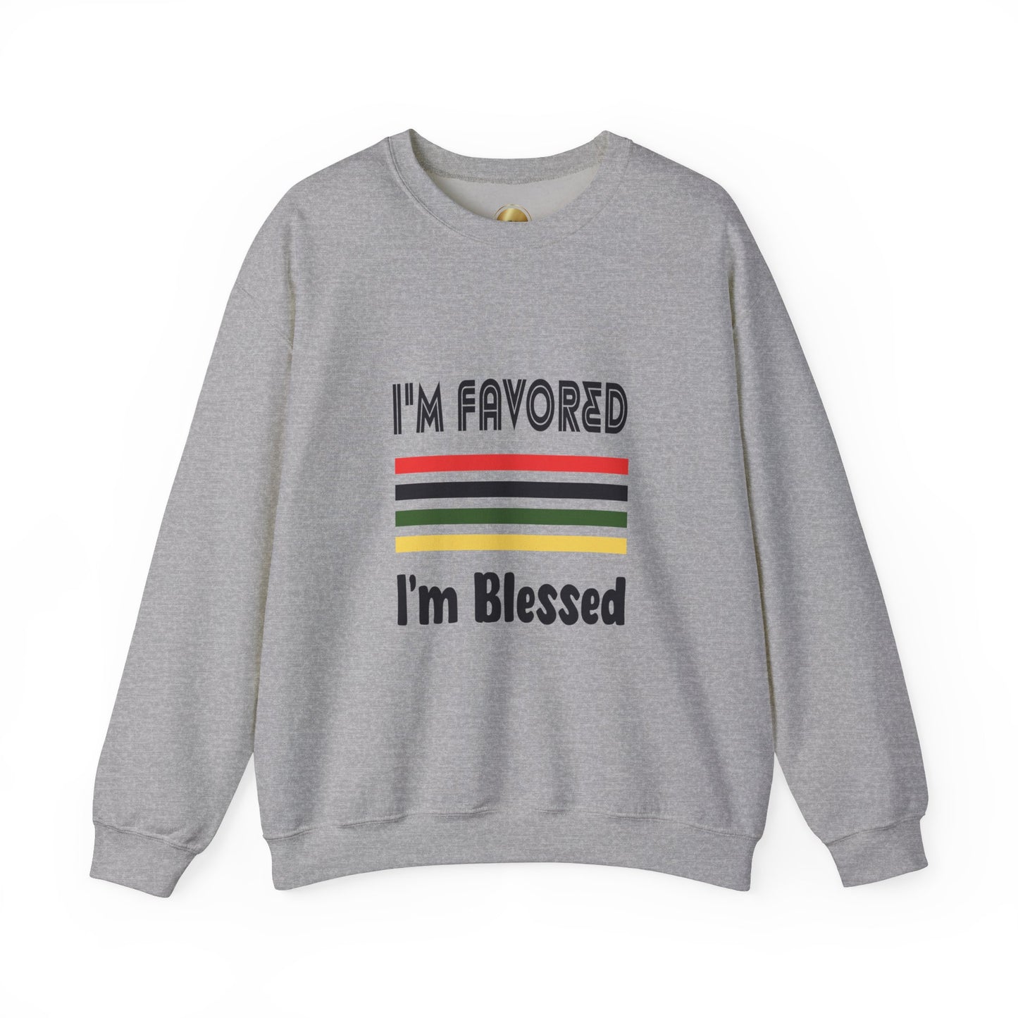 I'm Favored-I'm Blessed - Heavy Blend Crewneck Sweatshirt - Comfort and Durability - Unisex