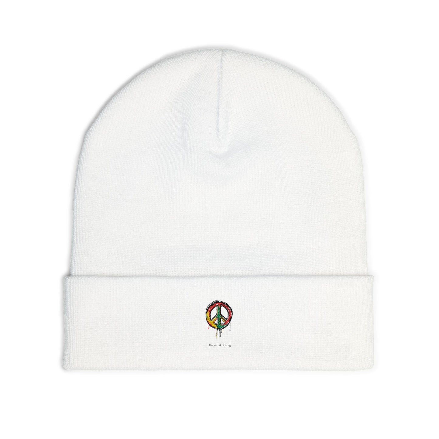 Rooted & Rising Knit Beanie — Grounded in Faith