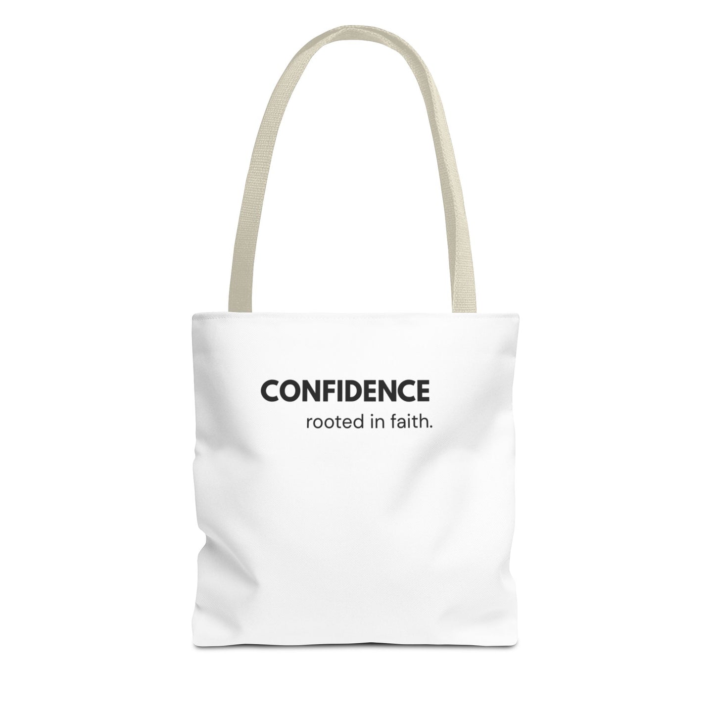 Confidence Rooted in Faith Tote Bag | Inspirational Christian Carryall