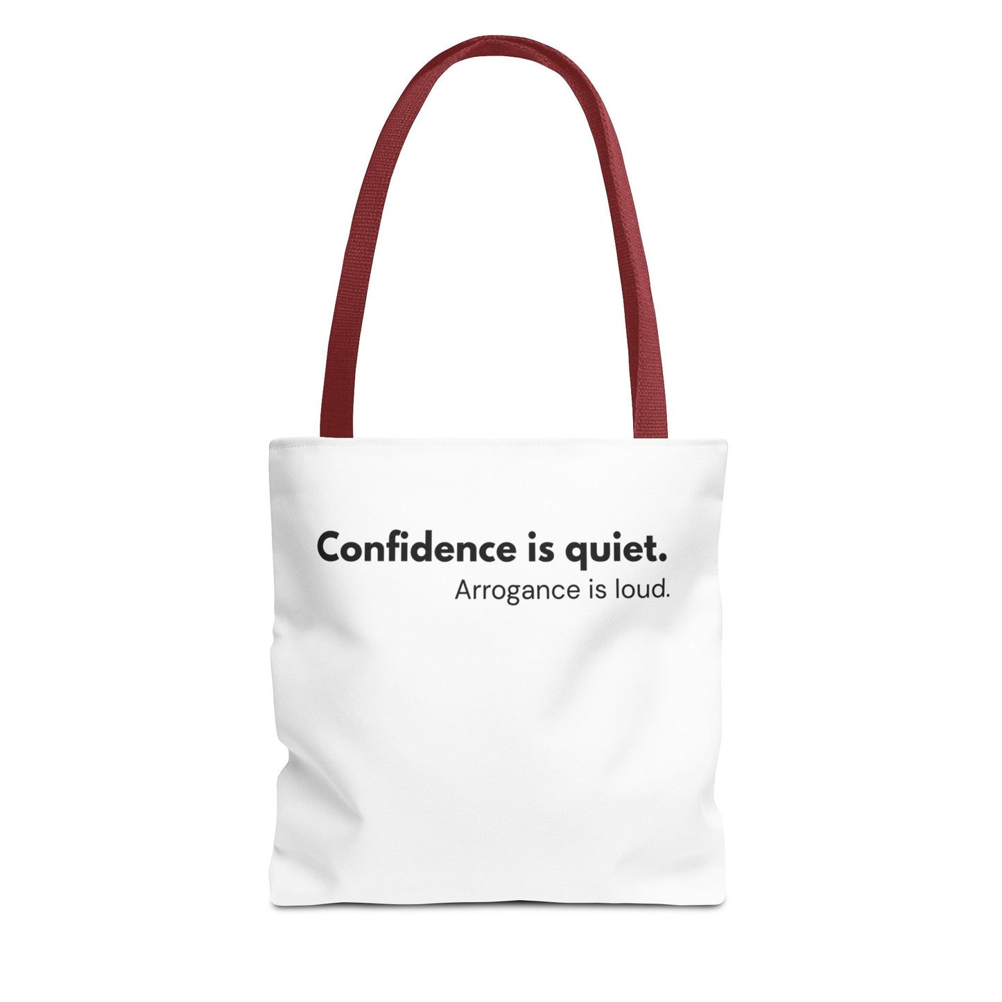 Confidence Is Quiet Tote Bag | Inspirational Faith-Based Carryall