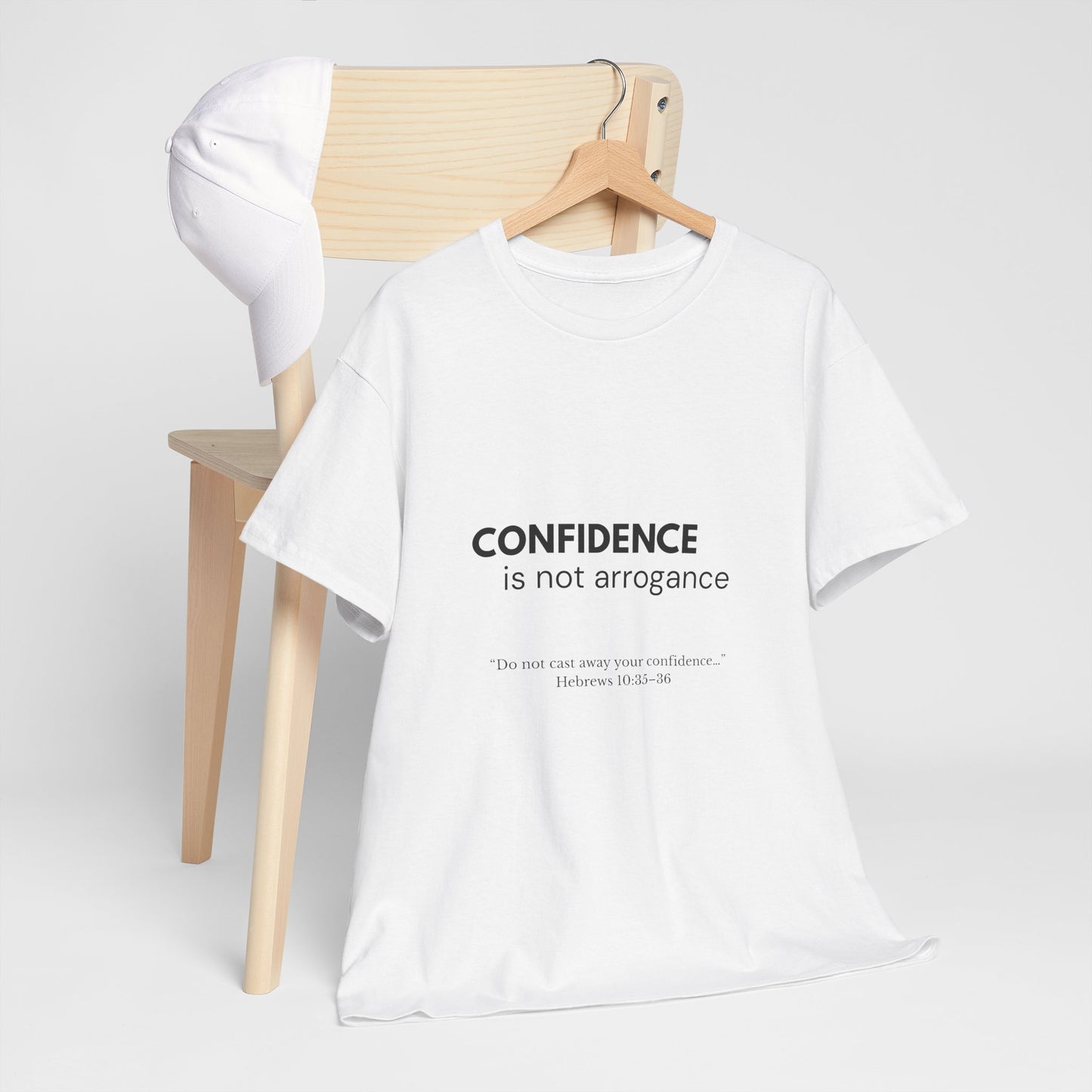 Confidence Is Not Arrogance T-Shirt | Unisex Character Statement Tee