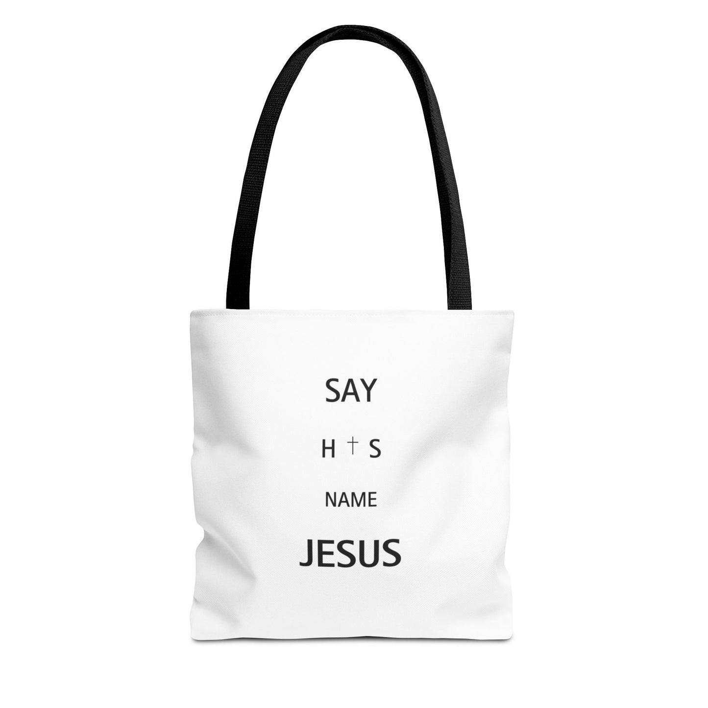 Say His Name Tote Bag | Christian Statement Faith Carryall