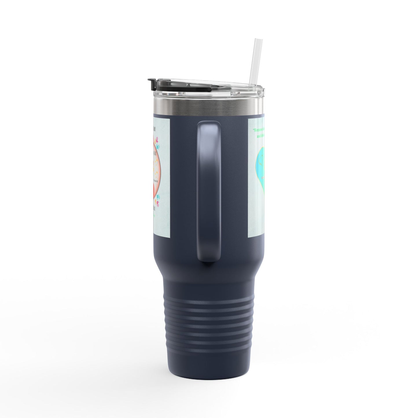 “Lend a Hand, Lift a Heart” - 40 oz Travel Mug vol. 1 | “Because kindness is contagious—and drinks on-the-go help.”