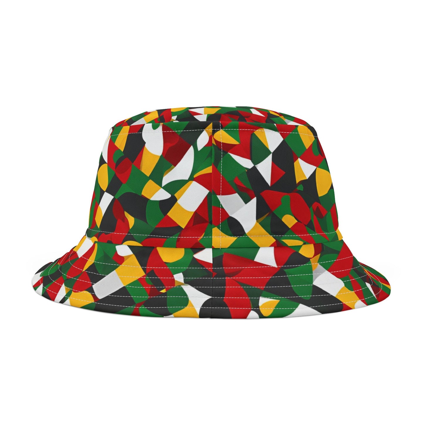 Geometric Bold Vibes | Unisex Bucket Hat (multi-colored) | Flow Series