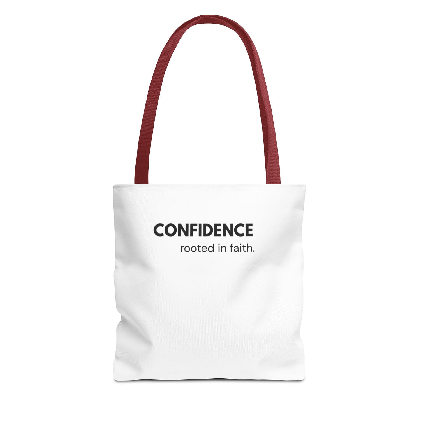Confidence Rooted in Faith Tote Bag | Inspirational Christian Carryall