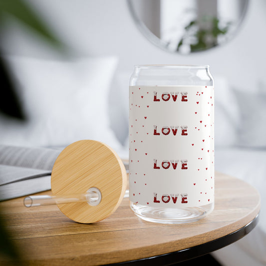 Love - Sipper Glass, 16oz