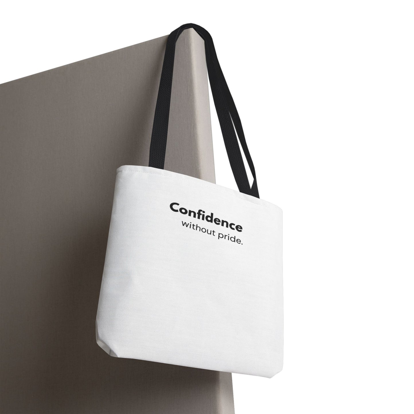 Confidence Without Pride Tote Bag | Christian Mindset Statement Bag