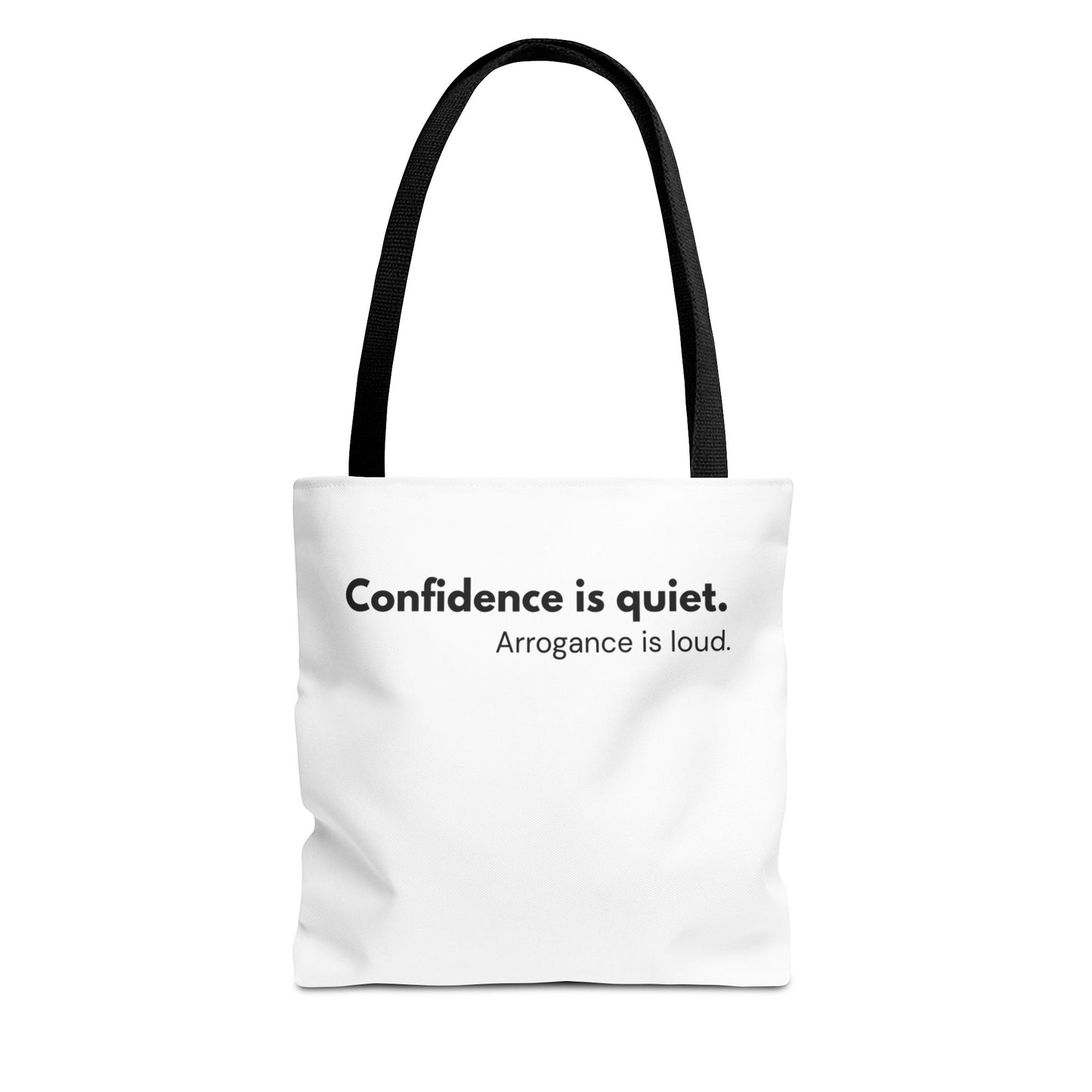 Confidence Is Quiet Tote Bag | Inspirational Faith-Based Carryall