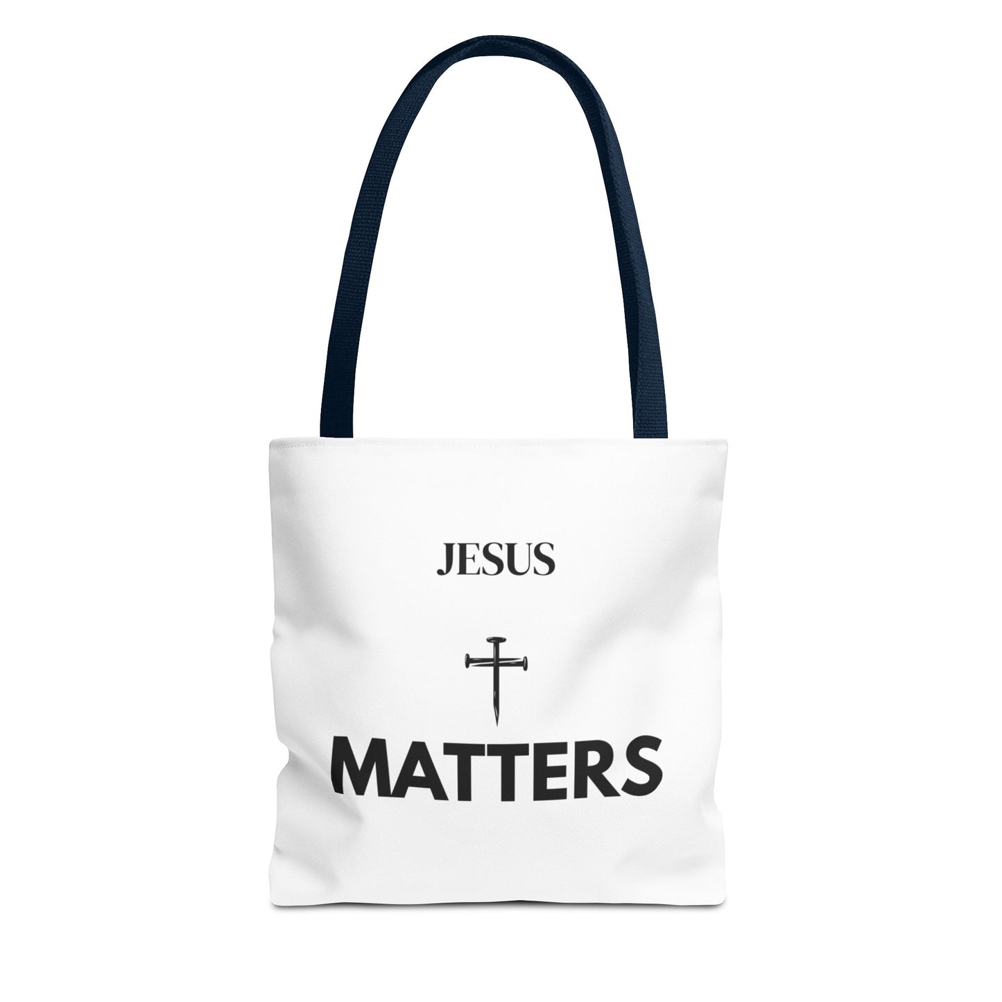 Jesus Matters Tote Bag | Bold Christian Faith Statement Carryall