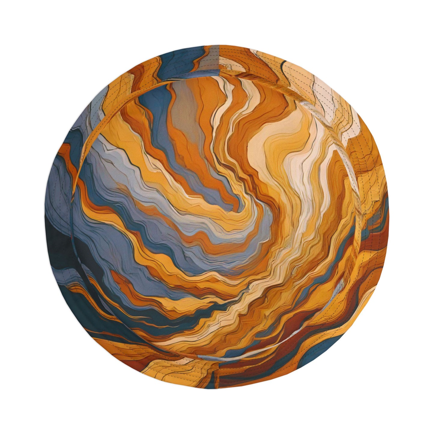 Abstract Marbled | Unisex Bucket Hat (Orange/Slate Mix) | Flow Series