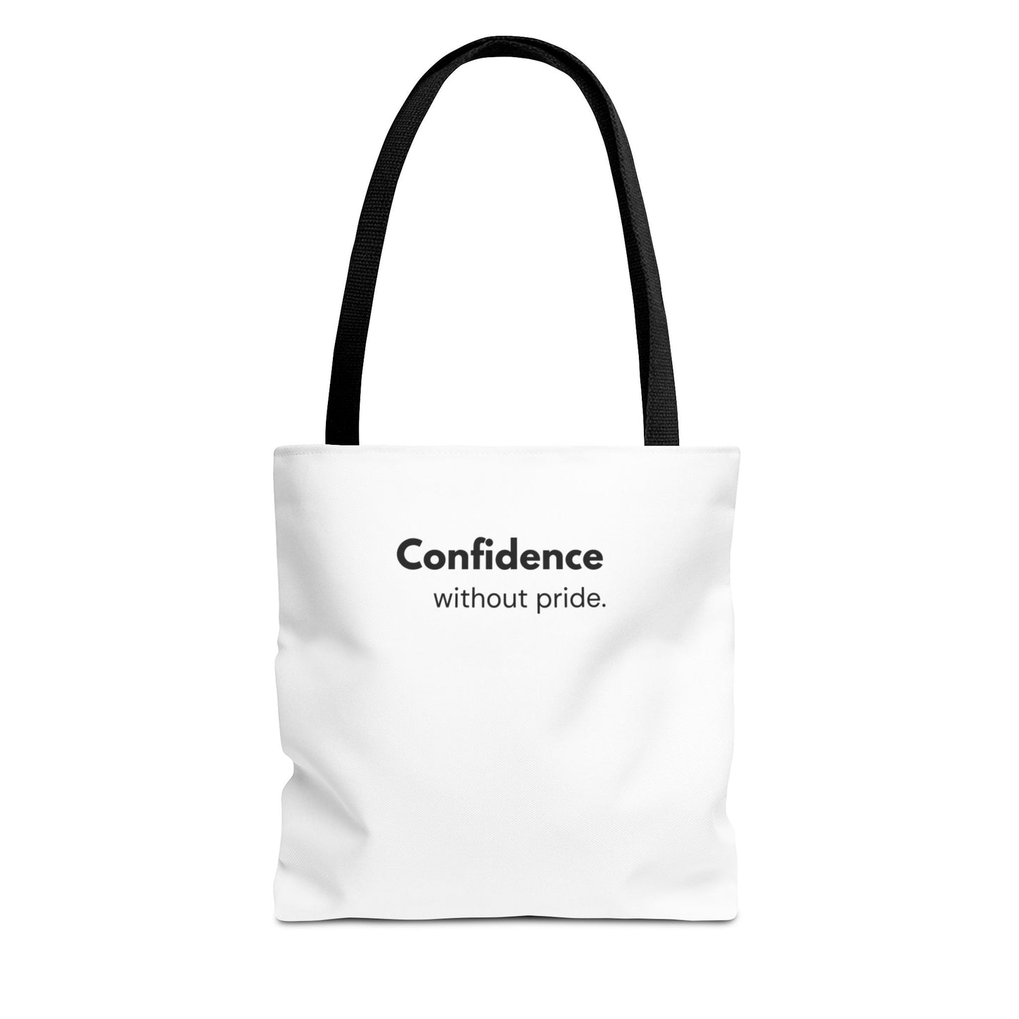 Confidence Without Pride Tote Bag | Christian Mindset Statement Bag