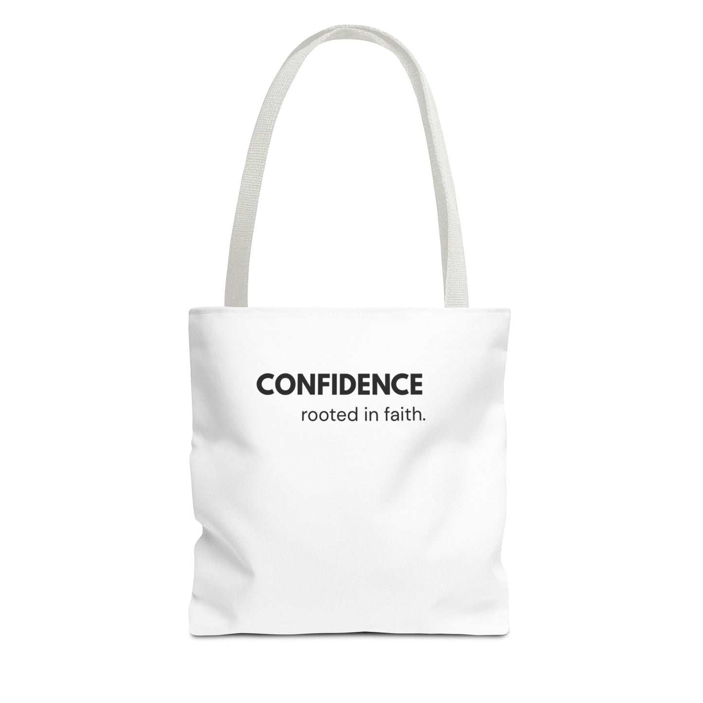 Confidence Rooted in Faith Tote Bag | Inspirational Christian Carryall