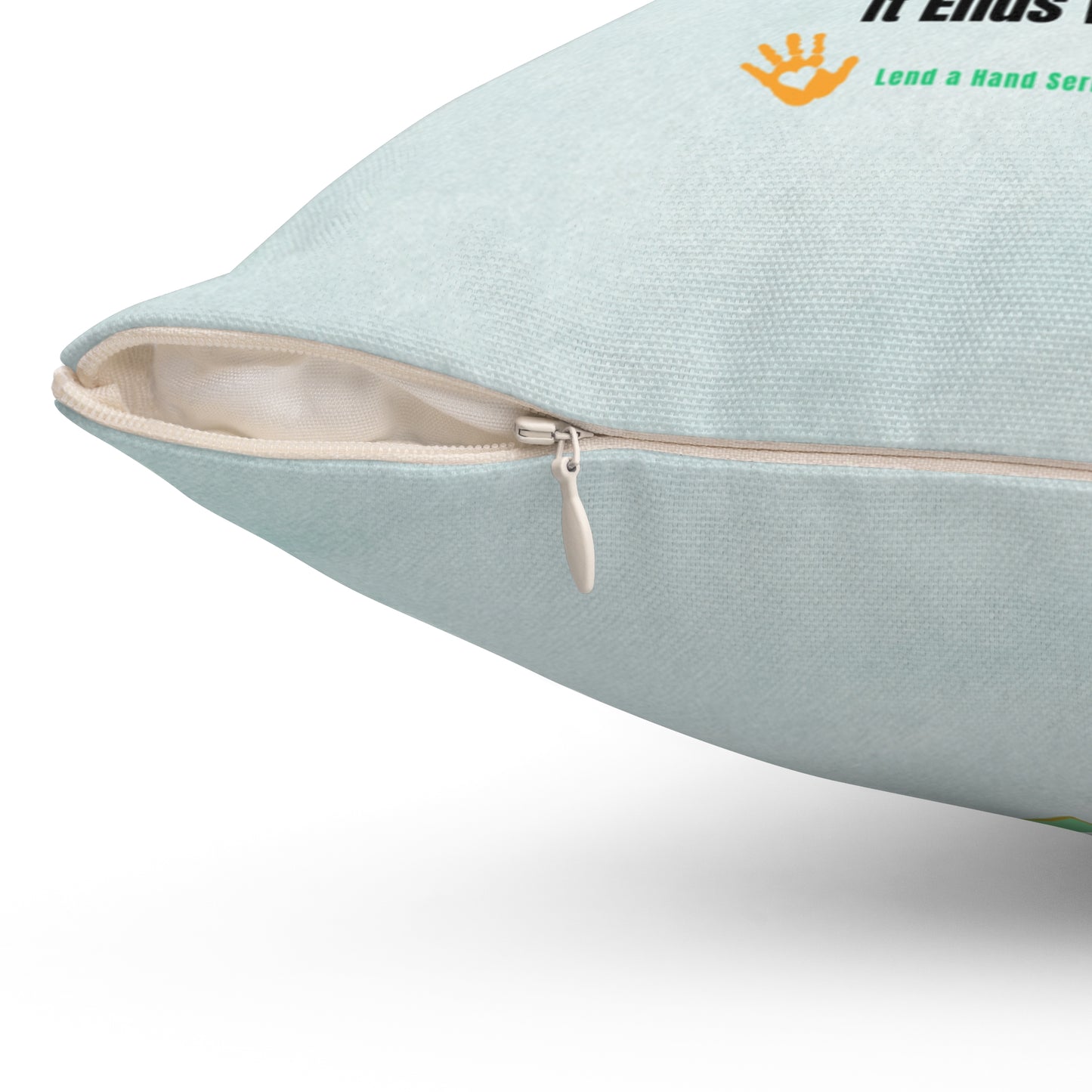 Lend a Hand, Lift a Heart - Pillow - Square Vol. 1 | "Rest Easy. Rise Kind."