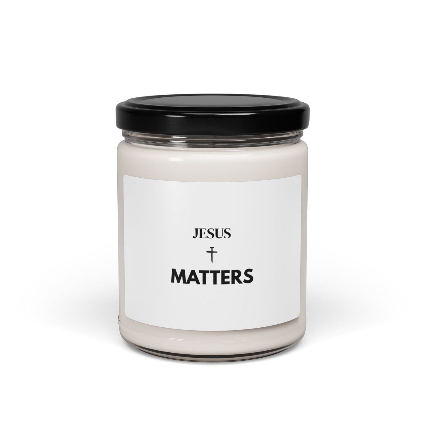 Jesus Matters Soy Candle | Minimalist Christian Faith Home Decor
