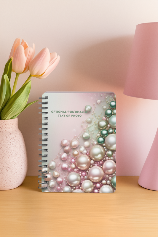 Pearls - Personalized Spiral Notebook