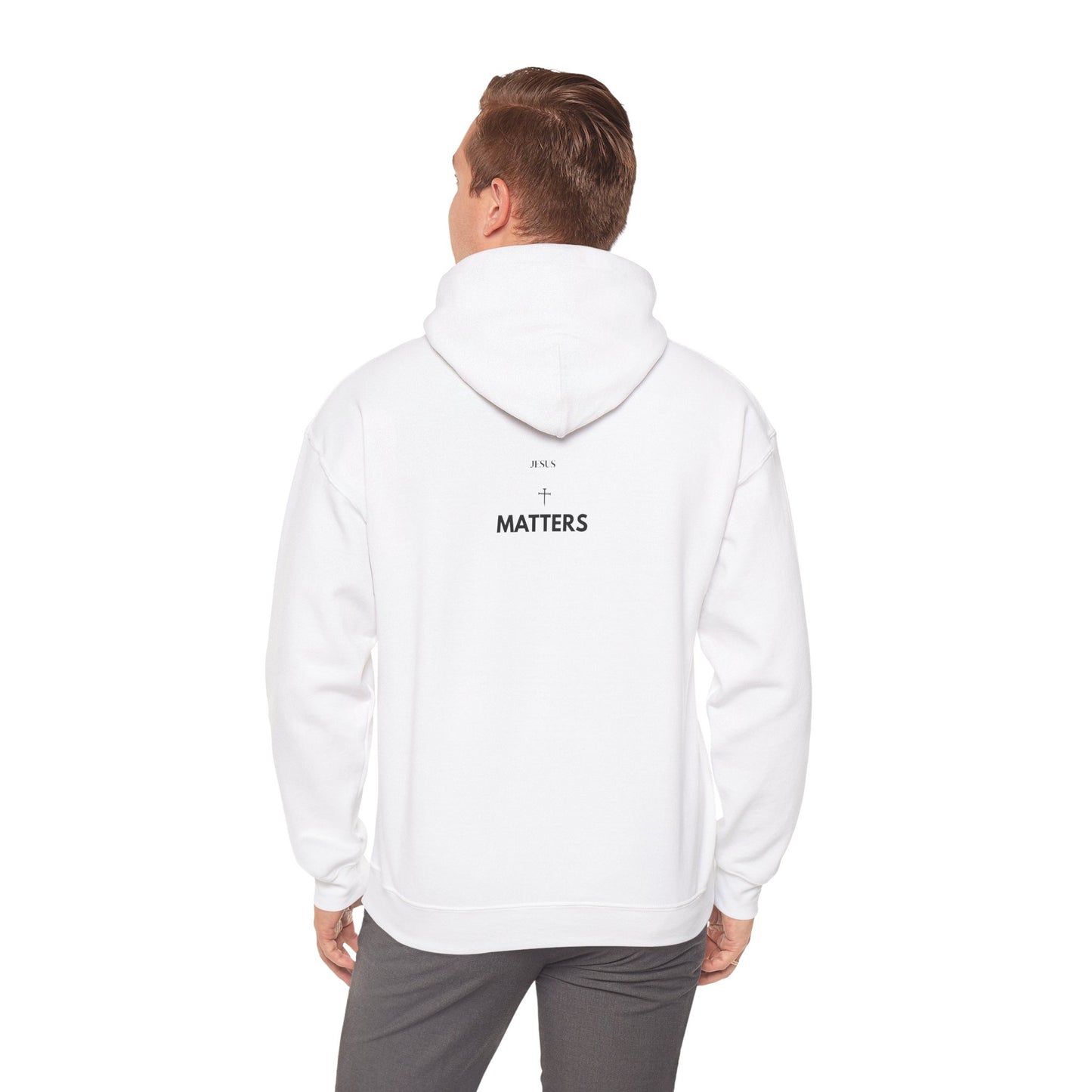 Jesus Matters Hoodie | Christian Faith Statement Unisex Hooded Sweatshirt