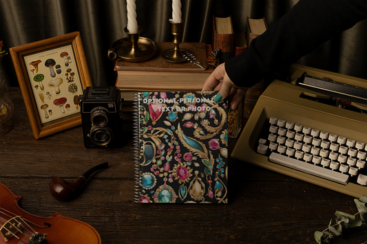 Jewel-Toned - Personalized  Spiral Notebook