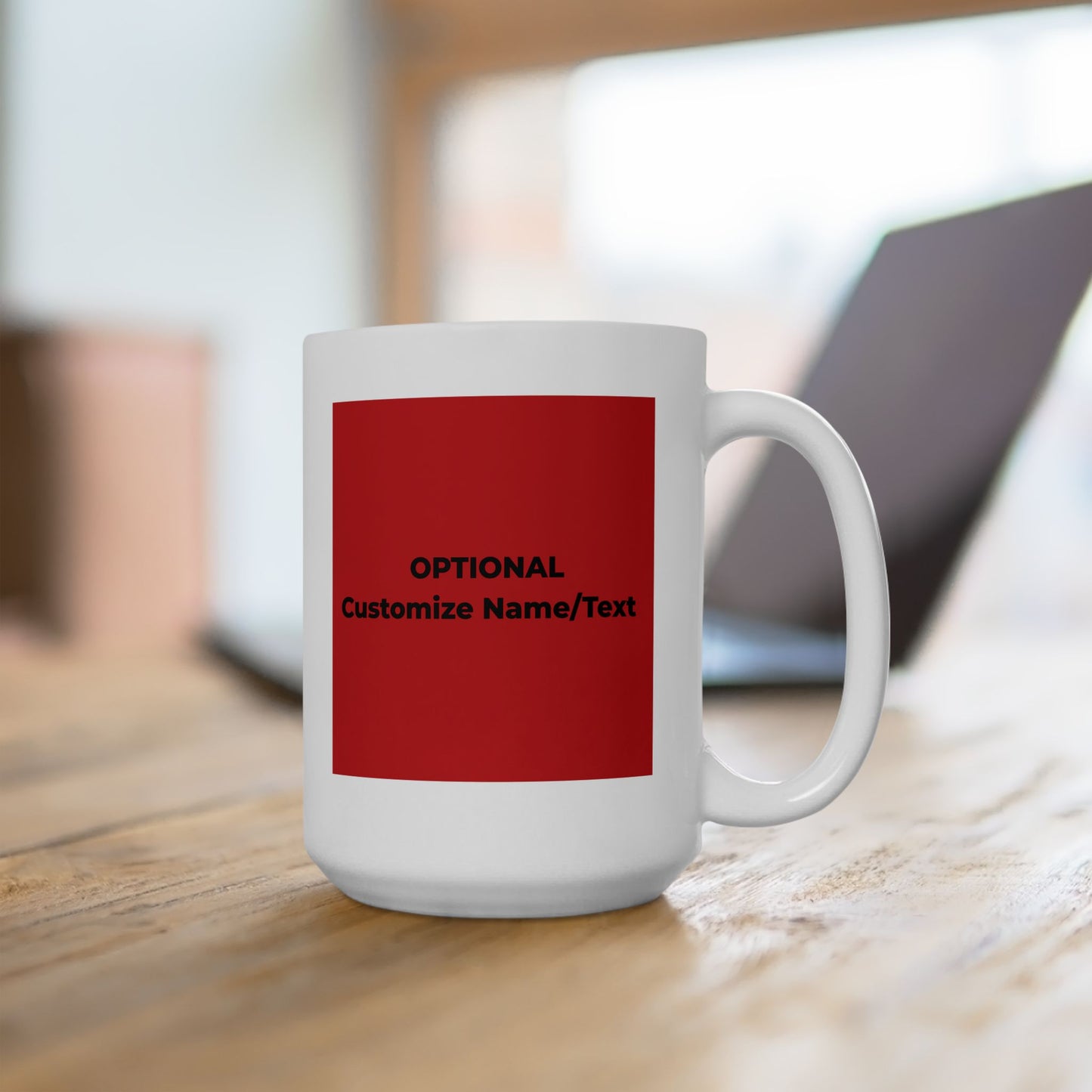 Peace & Love (red) -  Ceramic Mug - 11oz & 15oz - Perfect Gift for Inspiration & Motivation