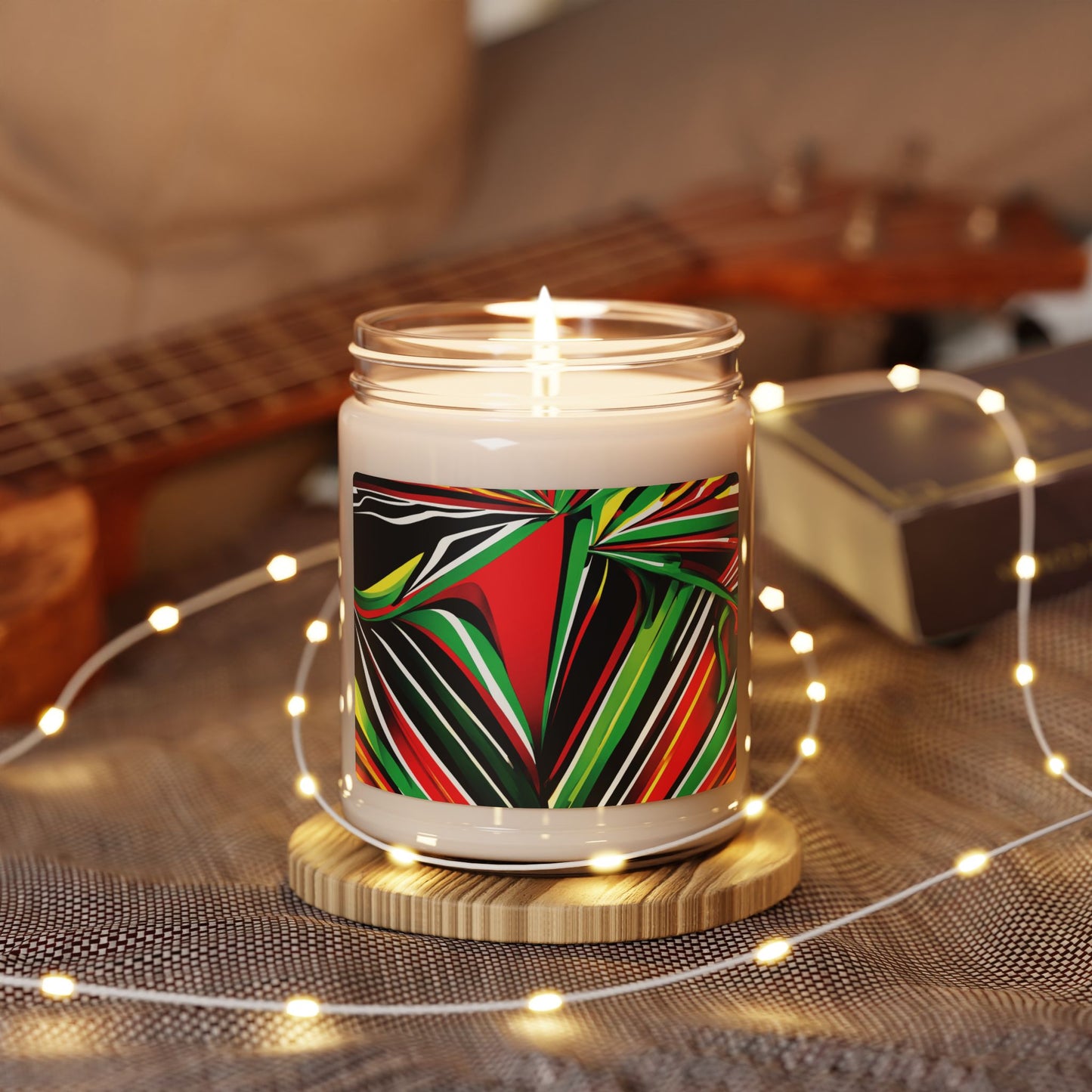 Powerful -  Clear Jar 9oz, Soy Candle - Aromatherapy for Peace & Mindfulness
