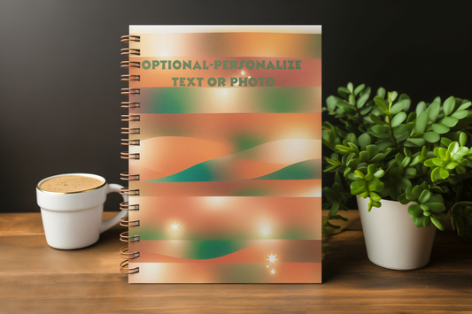 Orange Star - Personalized Spiral Notebook