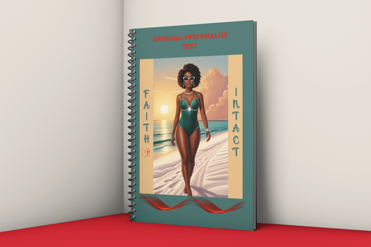 Faith Intact - Spiral Notebook, with Beach Illustration