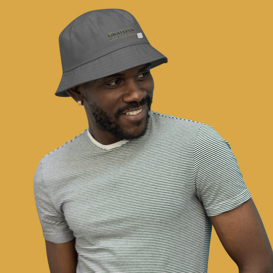 Grateful, Own Your Magic - Bucket Hat (dark grey) | The Just Simple Series